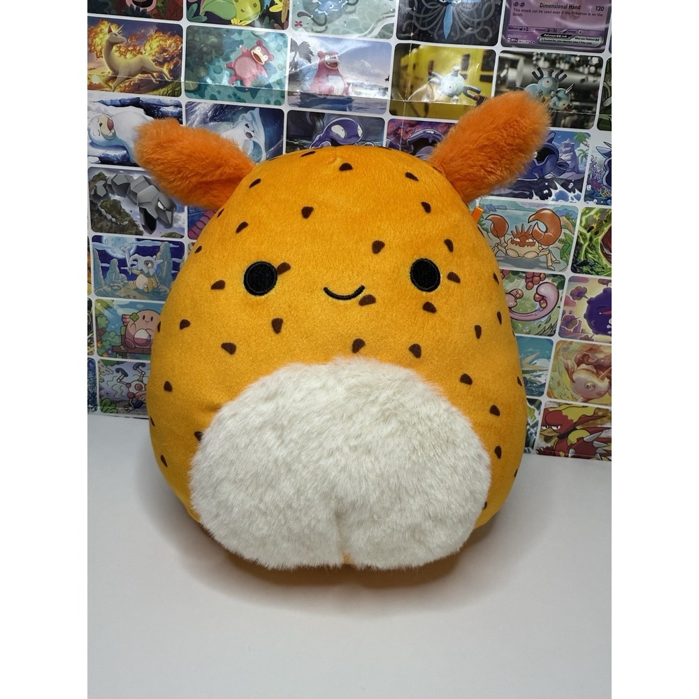 Squishmallows Tenzig The Deep Sea Bunny Plush‎ 8" Orange Spotted Sea Bunny